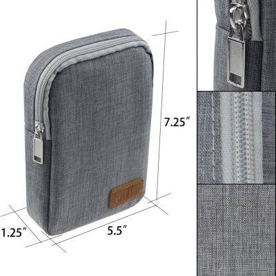 Electronic Accessories Bag,Digital Gadget Organizer Case,Gray