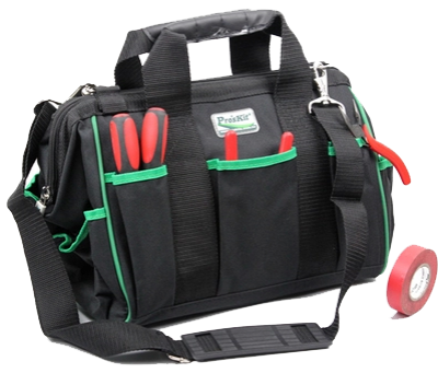 Custom Polyester zipper and buckle Men's tool carrier bag Electrical use maintenance tool bag