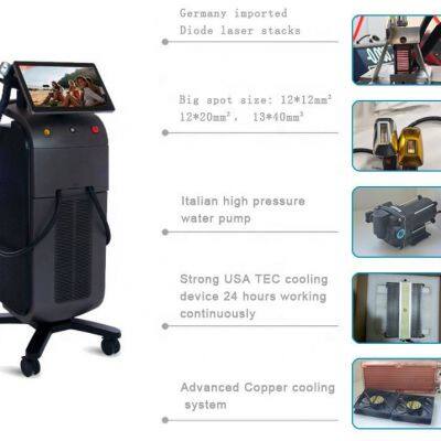 Titanium Diode Laser Hair Removal Beauty Equipment With Double Handles for Body and Face Hair Removal Laser Machine photo-5