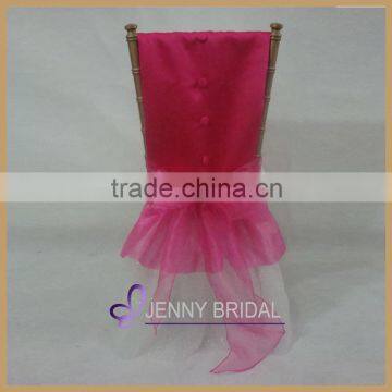 C205A lastest bowknot decoration red wedding chair covers