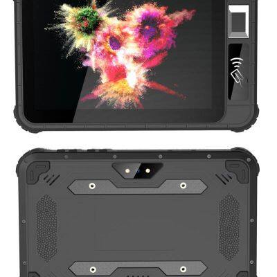 Cheapest Factory 8'' Android Rugged Tablet With GMS NFC FBI Fingerprint UHF RFID 2D Barcode Scanner Waterproof Rugged Tablet PC