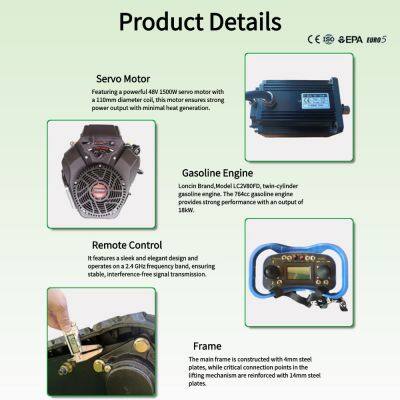 Vigorun Remote Control Flail Mower MTSK1000 Interchangeable Forest Mulcher & Hammer Flail Attachment photo-3