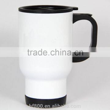 14oz high quality stain less steel mugs coated sublimation mug/ travel mug,mug for car