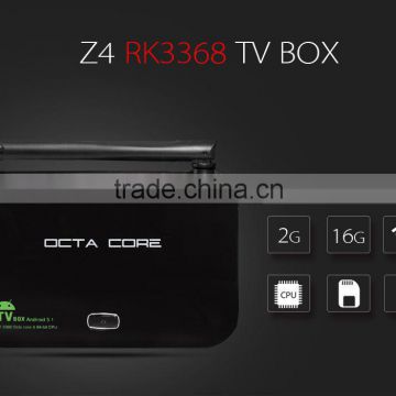 Z4 RK3368 Smart TV Box Android 5.1 Lollipop OctaCore 2GB/16GB WiFi