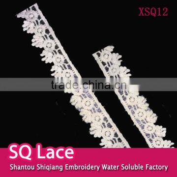 Lace cotton embroidery bar code lace cotton fringe lace