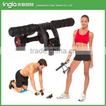 3 Wheels Ab Roller Wheel Portable Abdominal Exercise Foam Roller