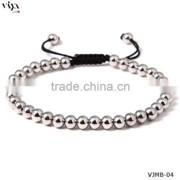 2016 Fashion Bangle Bracelet Factory Discount Prices Chinese Knot Bracelet Stainless Steel Bead Bracelet