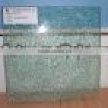 ice-cracked tempered glass