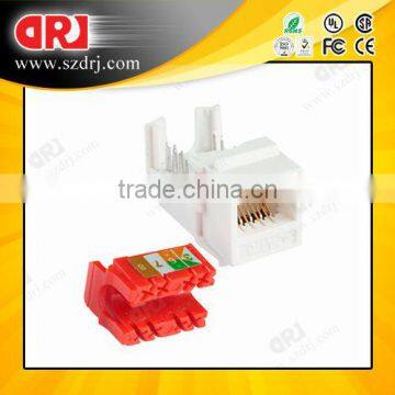 8 Pin RJ45 90 degree Female CAT6 UTP Keystone Jack