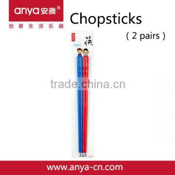 D700 many color chinese style plastic chopsticks(2 pairs)