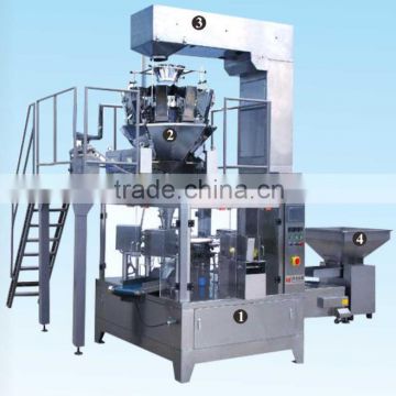 Multi-Function automatic onion pouch bag making packing machine with Multihead Weigher