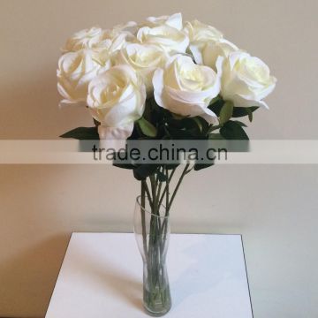 GIGA decorative single stem beauty cheap silk artificial rose flower