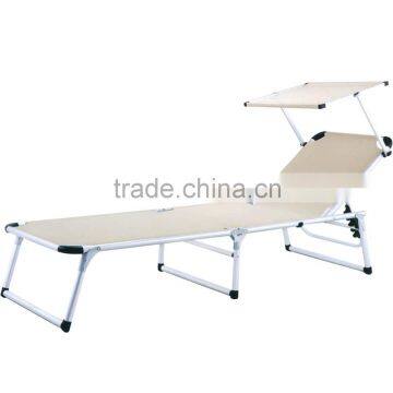 Folding Portable Beach Chair Sun Shade Outdoor Sunshade Beach Chair With Sun Canopy photo-4