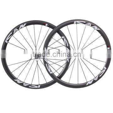 Light weight carbon road bike tubular wheels 38mm R13 hub