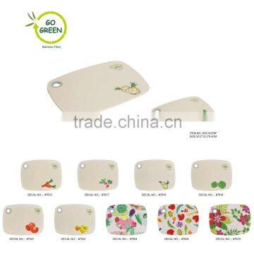 eco friendly bamboo fibre dinner set,cutting board, kitchen sets