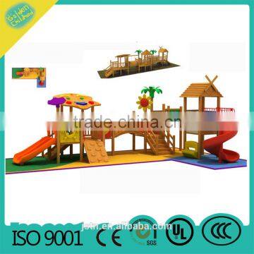 safety large wooden constitute outdoor playground for children