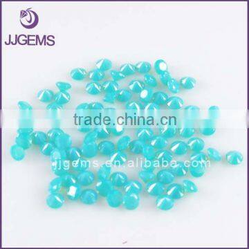 2014 New product synthetic non-transparent opal blue nano gems