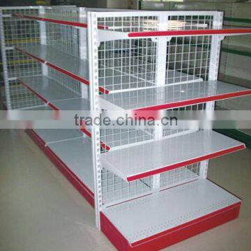 2015 new supermarket double sides shelf gondola display rack