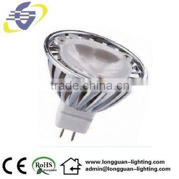 MR16 3X1W 12V high power 3W led spotlight 3pcs led normal size,die cast alu with chrome