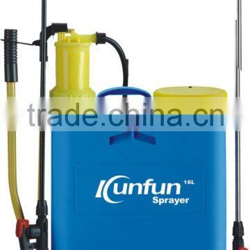 16L knapsack battery& manual sprayer 2 ways sprayer for agriculture use