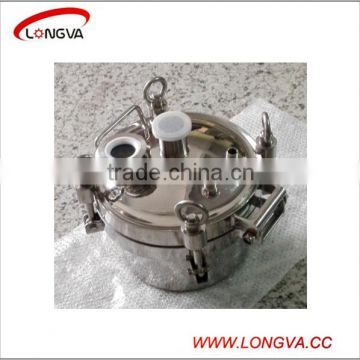 sanitary stainless steel round pressure manhole cover with pipe fittings                        
                                                Quality Choice