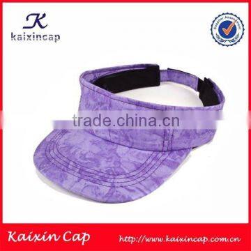 custom made hot sale sun protection floral print sun visor hat sun visor cap