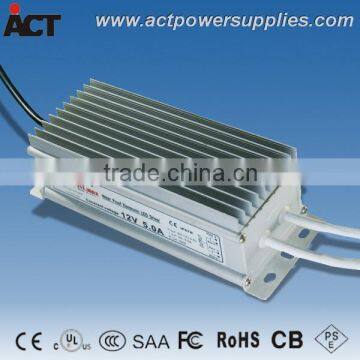 CE SAA approved 12V 6A 72W Waterproof LED driver ACT CV-12060C