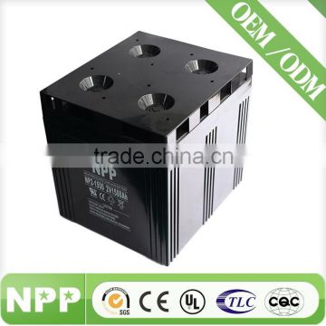 2V1500AH Deep rechargeable cycle battery for Solar System