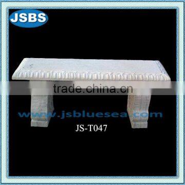 China Manufacture Handmade White Stone Patio Bench For Sale