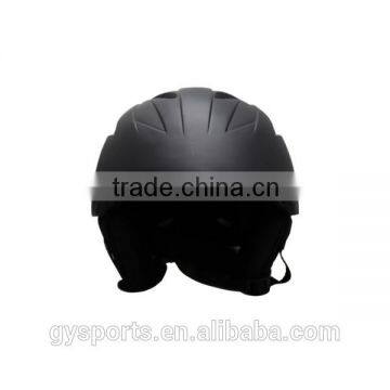 Open face black ski helmet for adult and kid