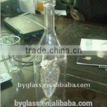 2015 leaf crystal lead free wine bottle