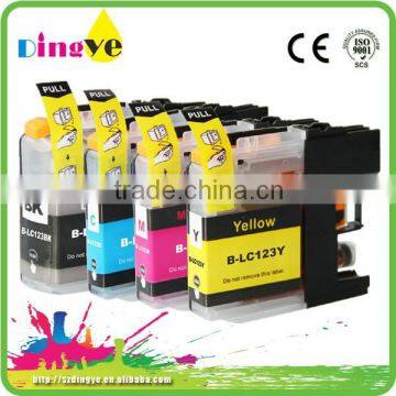 printer compatile ink cartridge for LC123 BK C M Y