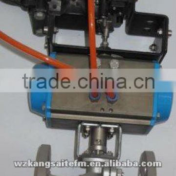 Valve with Actuator, Valve actuator,AT Series actuator,Double acting and single acting