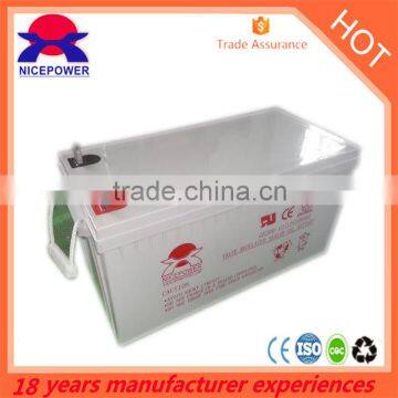 3Years WARRANTY Deep Cycle 12V 200AH Gel battery Suppiler