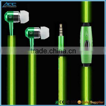 Classic EL Light Flowing Metal Stereo Earphone