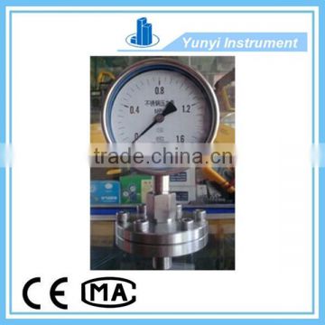 hot sale Stainless steel pressure gauge diaphragm gas meter