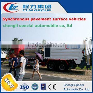 SINO TRUCK HOWO 6X4 high quality useful Synchronous pavement surface vehicle truck for sale