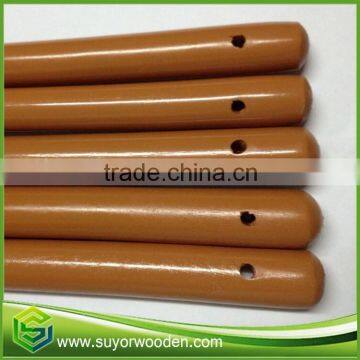 brown color paint wooden stick with 120cm