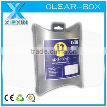 oem crystal pvc clear gift box handkerchief