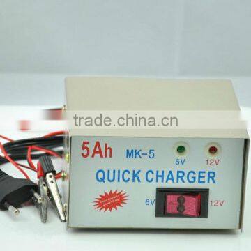 6V/12V 5A battery charger for electric bike,motocycle