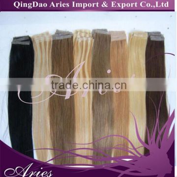 60# Glue Skin Weft Tape Hair/seamless skin weft 100% Human remy hair,very good quality