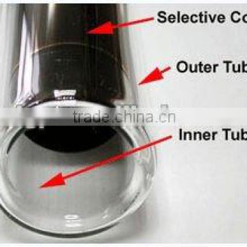 three-high all glass solar vaccum tube