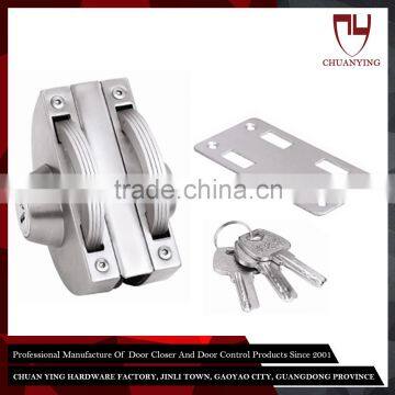 High Security 8-12mm Swinging Glass Door Lock For Double Door