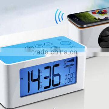 Clock,Alarm Clock, Radio, Temperature Speaker Radio