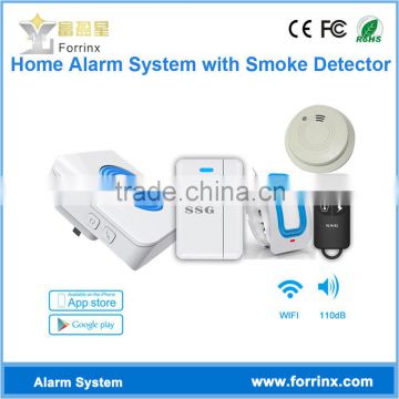 SSG-SD01 ABS Plastic Loud Sound Smoke Detector Alarm for Home Alarm System