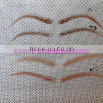 human hair swiss lace eyebrow any color and style are available real hair fake eyebrows