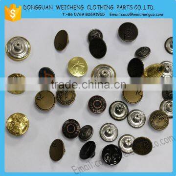 Metal button jeans button /2014 New arrival metal jeans button with more face China supplier