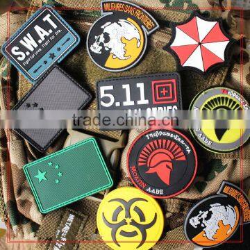 Customized Printing PVC Badges Embroidery Garment 3D Clothing Free Design