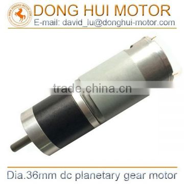 diameter 36mm dc planetary motor 24mm dc gear motor