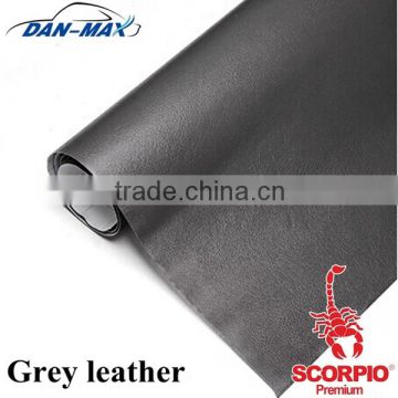 New products of Water-proof car interior grey vinyl leather fabric wrap film